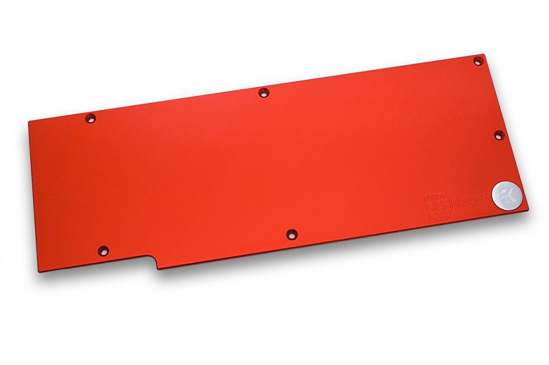 EK bakplate for EK-FC780 GTX Ti, Rød