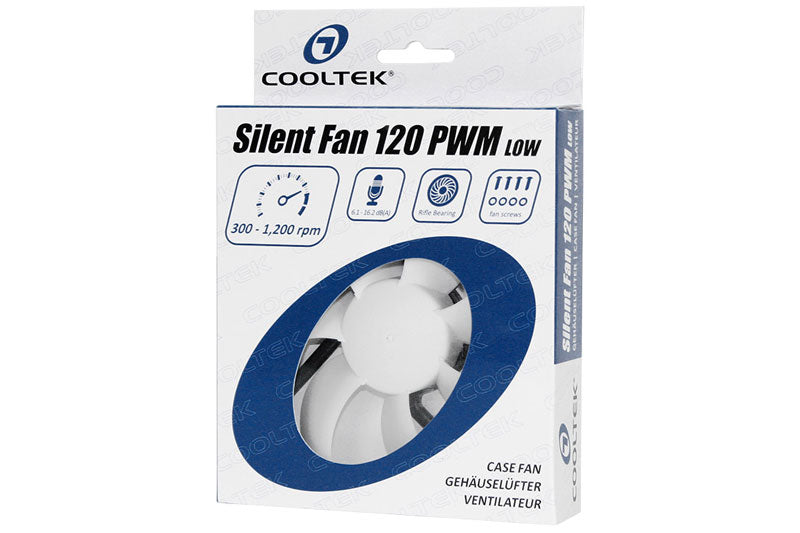 Cooltek vifte, Silent Fan 120 PWM low, 120x25