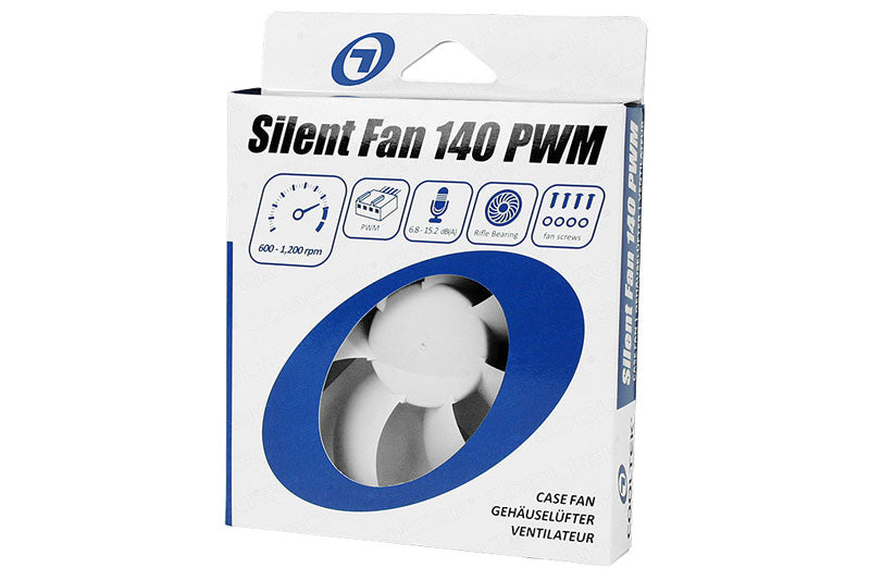 Cooltek vifte, Silent Fan 140 PWM, 140x25