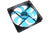Cooltek vifte m/blå LED, Silent Fan 140, 140x25