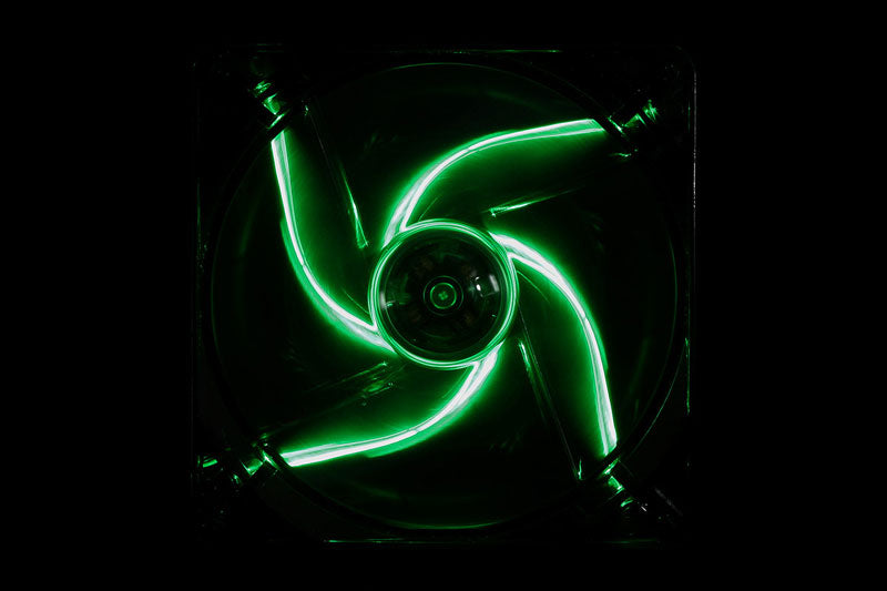 Cooltek vifte m/grønn LED, Silent Fan 140, 140x25