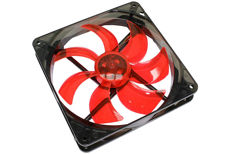 Cooltek vifte m/rød LED, Silent Fan 140, 140x25