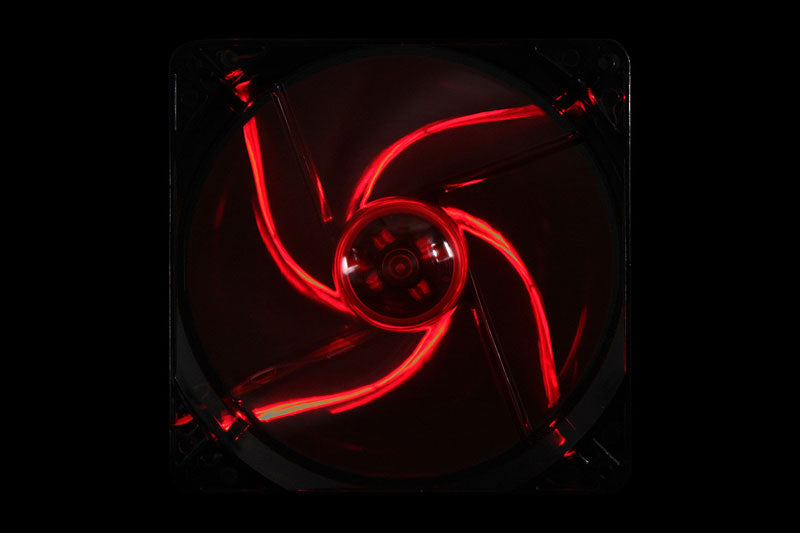 Cooltek vifte m/rød LED, Silent Fan 140, 140x25