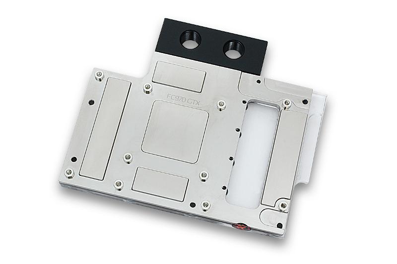 EK vannblokk for skjermkort, EK-FC 970 GTX - Nickel