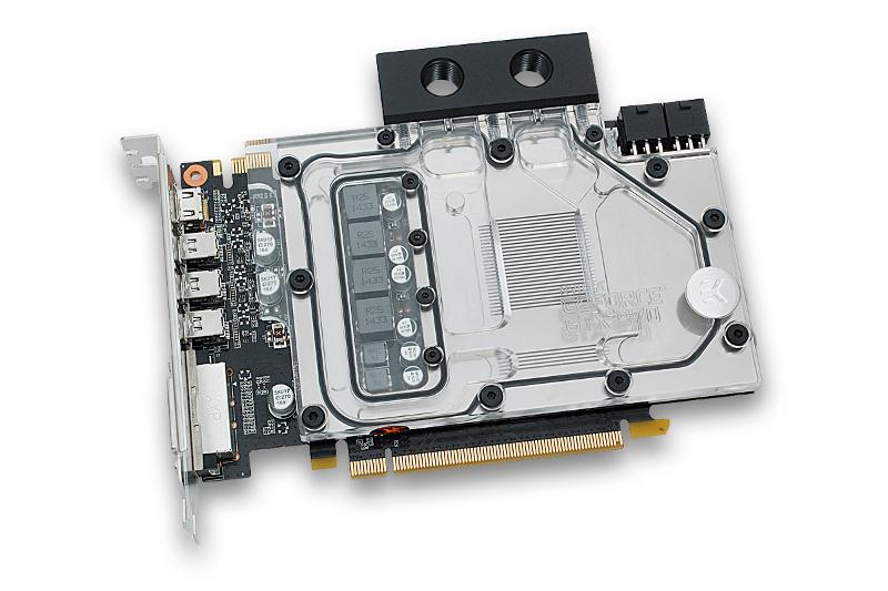 EK vannblokk for skjermkort, EK-FC 970 GTX - Nickel