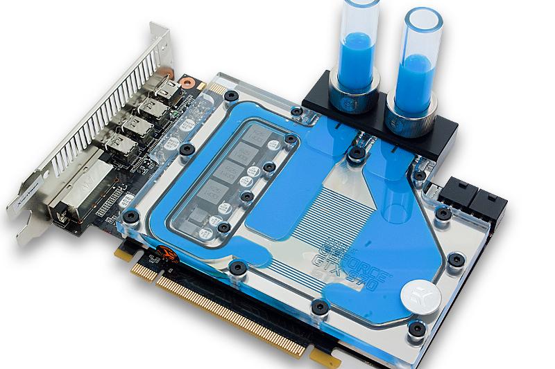 EK vannblokk for skjermkort, EK-FC 970 GTX - Nickel