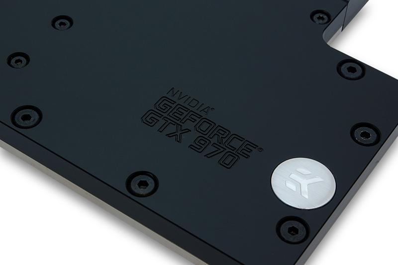 EK vannblokk for skjermkort, EK-FC 970 GTX - Acetal+Nickel