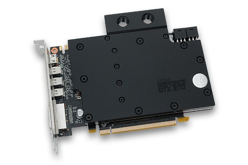 EK vannblokk for skjermkort, EK-FC 970 GTX - Acetal+Nickel