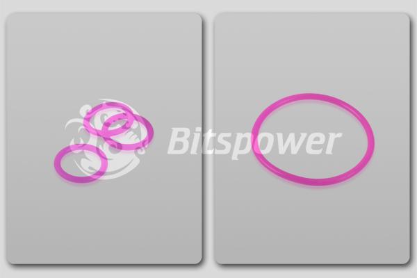 Bitspower O-ring sett for Bitspower D5 MOD TOP, UV Purple