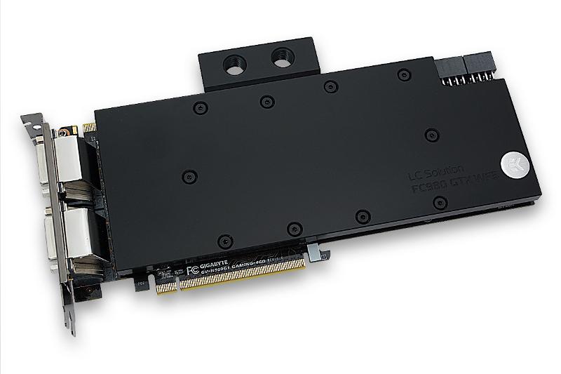 EK vannblokk for skjermkort, EK-FC980 GTX WF3 - Acetal+Nickel