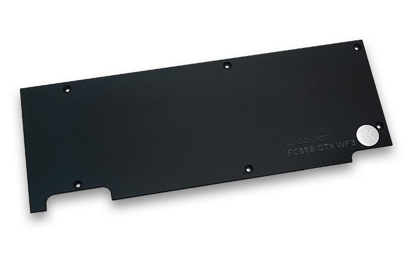 EK bakplate for EK-FC980 GTX WF3, sort