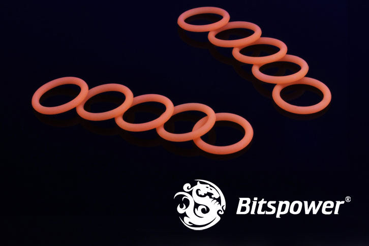 Bitspower O-ring for 1/4"BSP gjenger, 10 stk, UV Orange