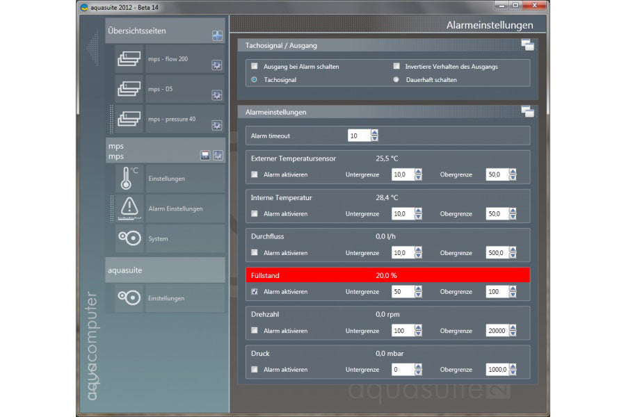 AquaComputer trykksensor mps pressure Delta 100