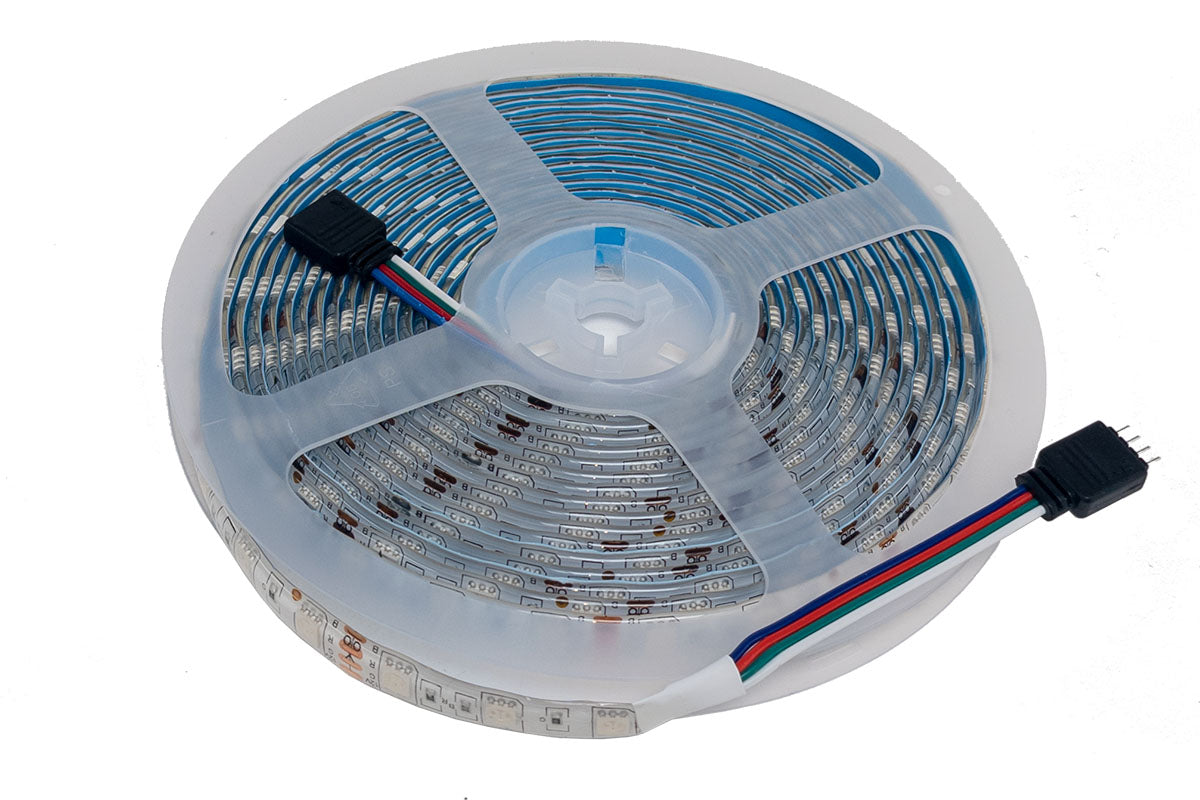 Techbay RGB LED stripe IP65, hvit, 500cm