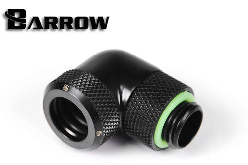 Barrow røradapter, 90°, 1/4"BSPx Ø10/12mm, Black Default Title