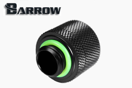 Barrow komp.nippel, 1/4&quot;BSPx3/8&quot;ID-5/8&quot;OD, Black Default Title