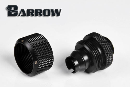 Barrow komp.nippel, 1/4&quot;BSPx3/8&quot;ID-5/8&quot;OD, Black Default Title