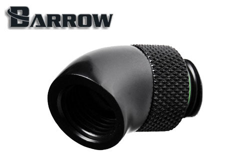 Barrow svivel, 45°, 1/4"BSPx1/4"BSP, Black Default Title