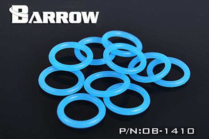 Barrow O-ring for 1/4"BSP gjenger, 10 stk, UV Blue