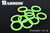 Barrow O-ring for 1/4"BSP gjenger, 10 stk, UV Green