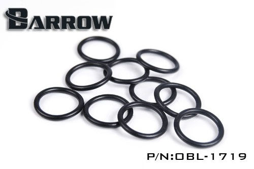 Barrow O-ring for Ø16mm rør , 10 stk, Black