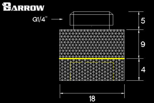 Barrow han/hun roterende forlenger, 15 mm, 1/4&quot;BSP, White Default Title