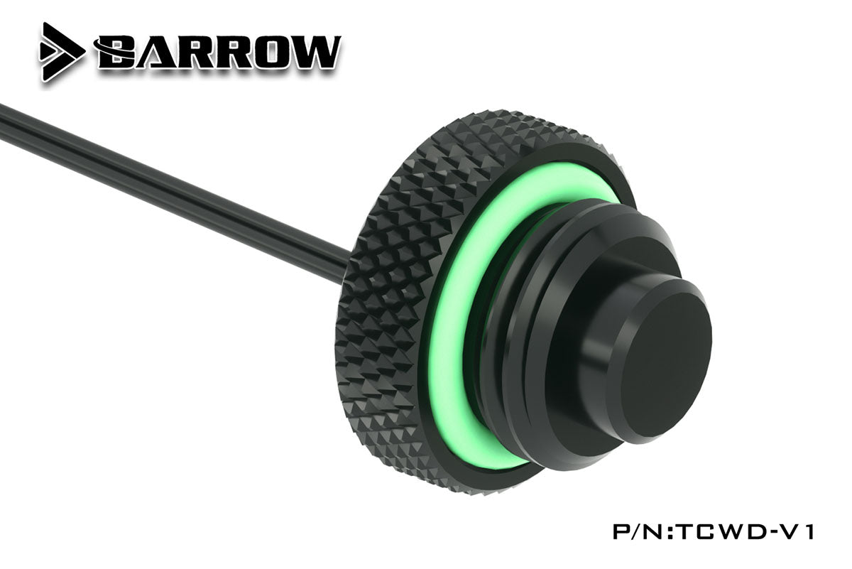 Barrow temperaturføler, kort, 1/4"BSP, Black