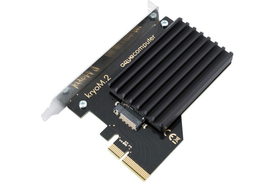 AquaComputer kryoM.2 PCIe 3.0 x4 adapter for M.2 NGFF PCIe SSD, M-Key med kjøleribbe Default Title
