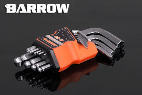 Barrow unbrako nøkler, sett, 9 stk, 1.5-10mm Default Title