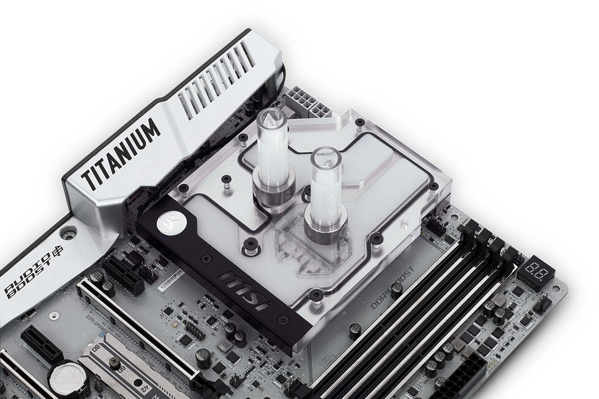 EK vannblokk for hovedkort, EK-FB MSI X370 XPower RGB Monoblock - Nickel Default Title