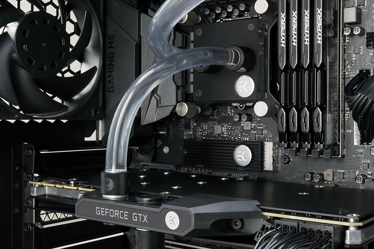 EK kjøleribbe for M.2 NVMe disker, EK-M.2 NVMe Heatsink - Black Default Title