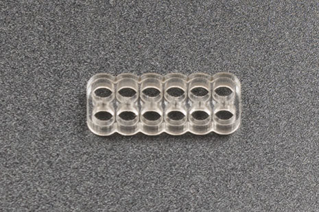 Kabelkam for 12 pins kabel, 2x6 Ø4mm hull, klar Default Title