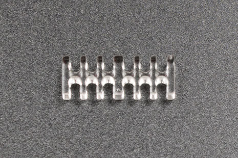 Kabelkam for 12 pins kabel, 2x6 Ø4mm spor, klar Default Title