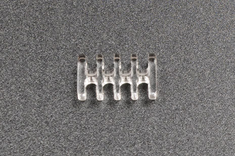 Kabelkam for 8 pins kabel, 2x4 Ø4mm spor, klar Default Title