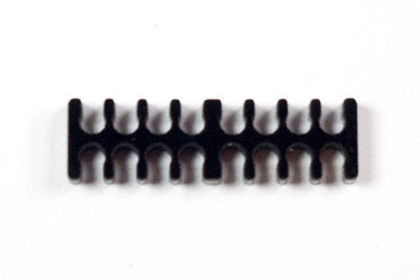 Kabelkam for 16 pins kabel, 2x8 Ø4mm spor, sort Default Title