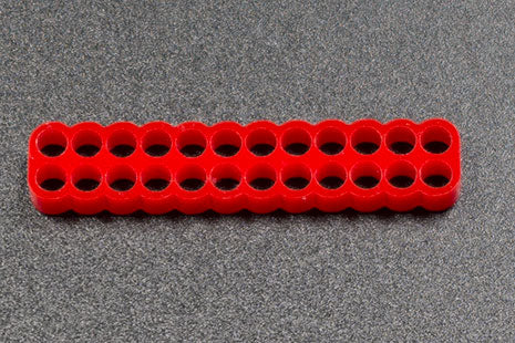 Kabelkam for 24 pins kabel, 2x12 Ø4mm hull, rød Default Title