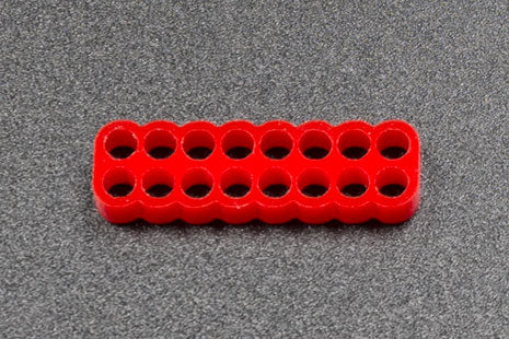 Kabelkam for 16 pins kabel, 2x8 Ø4mm hull, rød Default Title