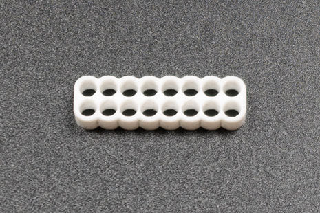 Kabelkam for 16 pins kabel, 2x8 Ø4mm hull, hvit Default Title