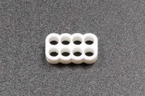 Kabelkam for 8 pins kabel, 2x4 Ø4mm hull, hvit Default Title