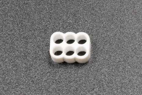 Kabelkam for 6 pins kabel, 2x3 Ø4mm hull, hvit Default Title