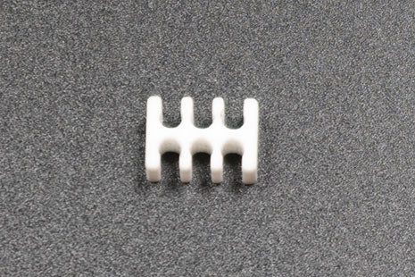 Kabelkam for 6 pins kabel, 2x3 Ø4mm spor, hvit Default Title