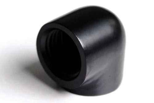 Barrow albue, 90°, 1/4&quot;BSP, Black Default Title