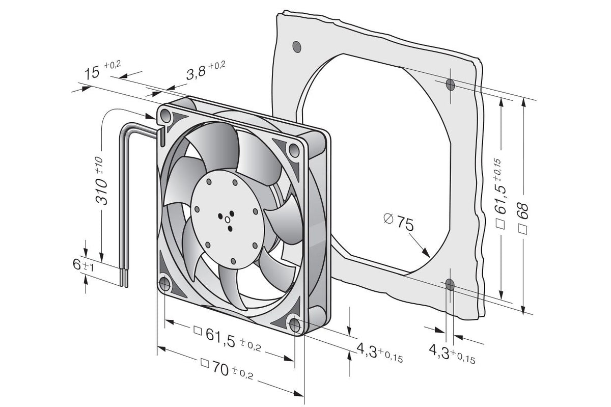 Papst vifte, 712F/2L, 70x15 Default Title