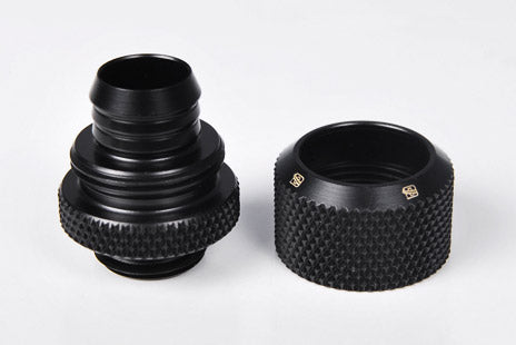 Barrow komp.nippel, 1/4&quot;BSPx3/8&quot;ID-1/2&quot;OD, Black Default Title