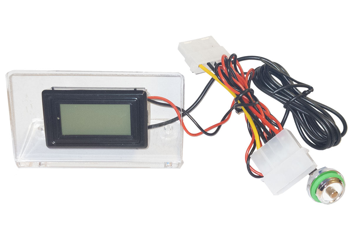 Temperaturdisplay med brakett og temperaturføler montert i 1/4" fitting Default Title