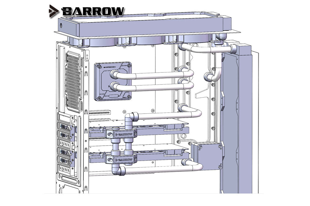 Barrow WaterWay for NZXT H700 Default Title