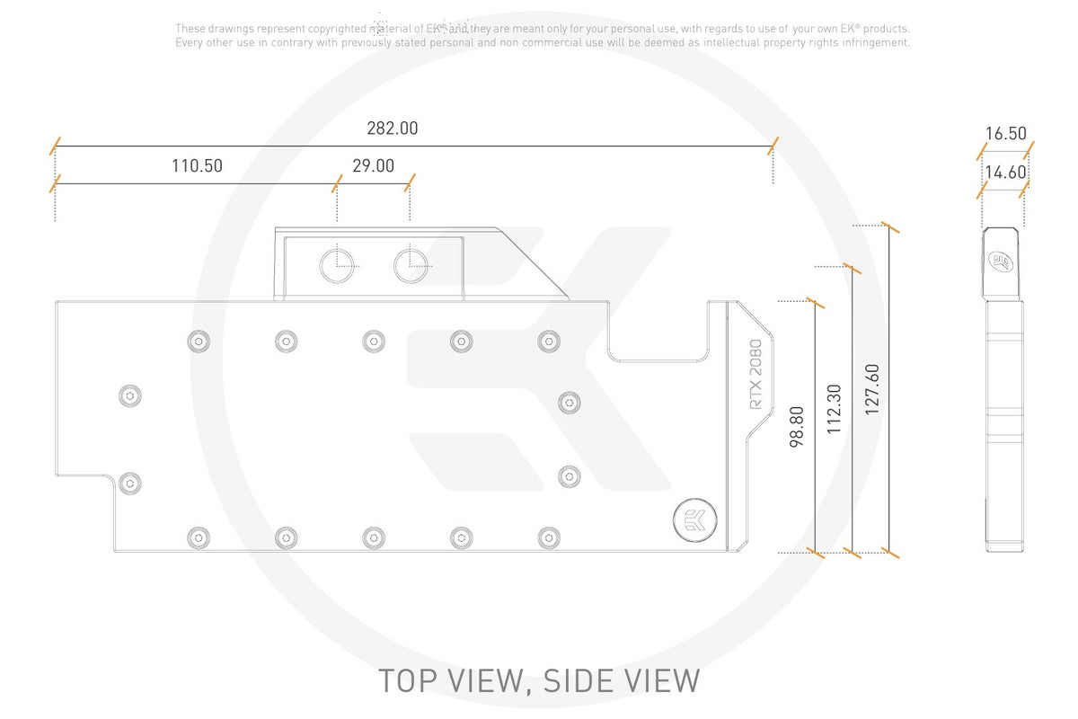 EK vannblokk for skjermkort, EK-Quantum Vector RTX RE D-RGB - Nickel+Plexi Default Title