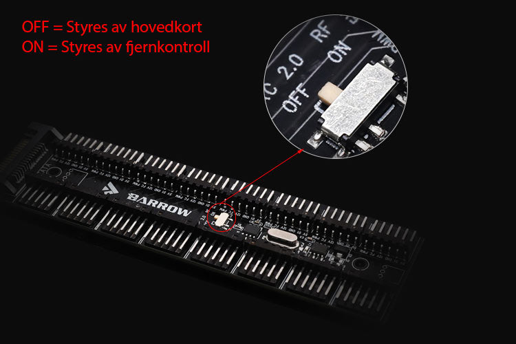 Barrow RGB lyskontroller, LRC 2.0, fjernbetjent, 16 kanaler Default Title