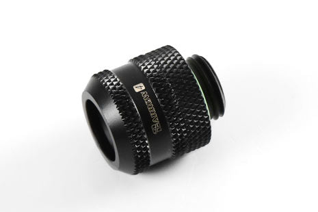 Barrow røradapter m/overfallsmutter, 1/4&quot;BSPx Ø12mm, Black, V4 Default Title