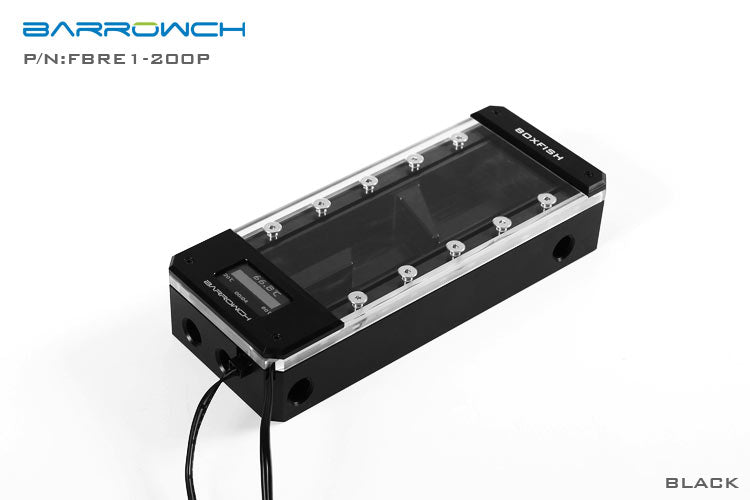 Barrow vanntank med temperaturmåler, Boxfish, RGB LRC 2.0, lengde 200mm Default Title